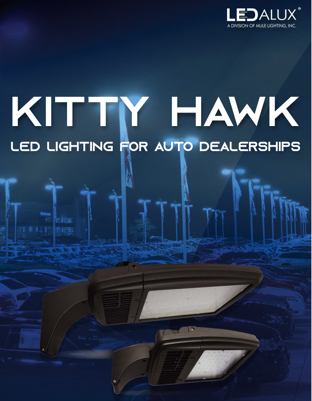 LEDalux KITTY HAWK – LED Lighting for Auto Dealerships Literature